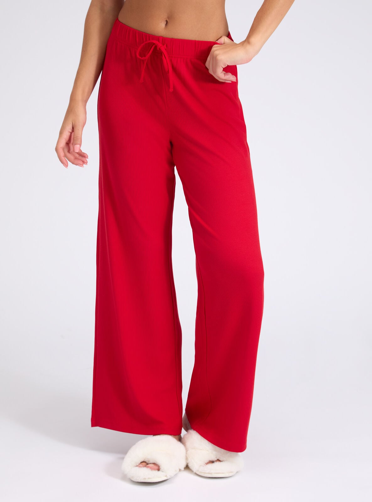 Boux Avenue Ribbed modal pyjama trousers – Red Mix Boux Avenue Ribbed modal pyjama trousers – Red Mix