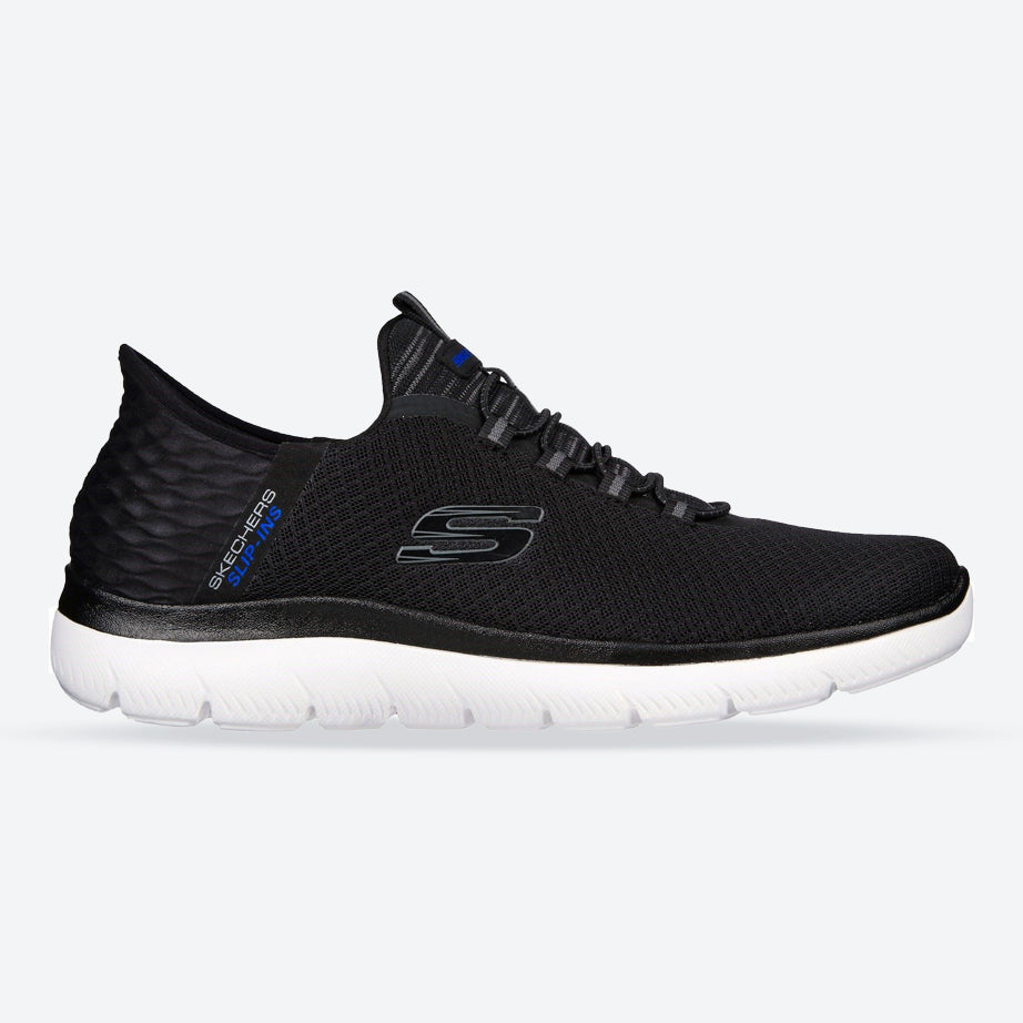 Men’s Wide Fit Skechers Slip Ins Summits High Range Trainer, Black E Men’s Wide Fit Skechers Slip Ins Summits High Range Trainer, Black E