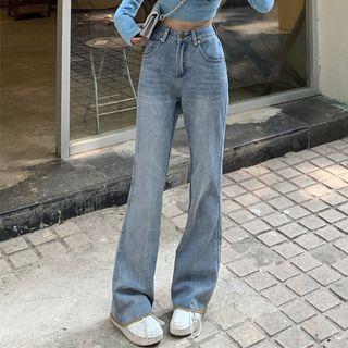 High Rise Bootcut Jeans Various Designs Long Edition – Blue High Rise Bootcut Jeans Various Designs Long Edition – Blue