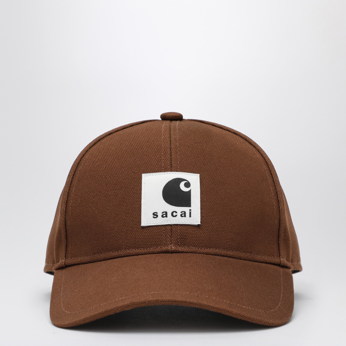 Beige baseball cap with logo patch Beige baseball cap with logo patch