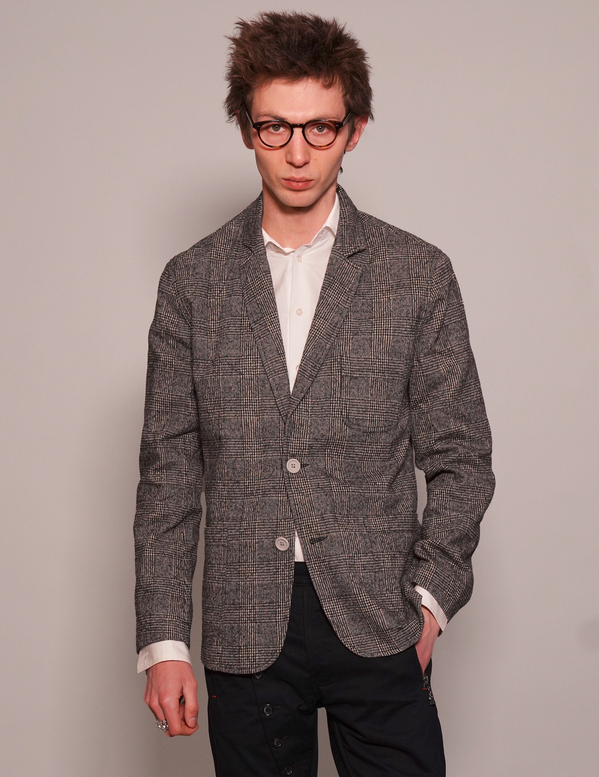 Kestin Hare Prince of Wales Wool Blazer Kestin Hare Prince of Wales Wool Blazer