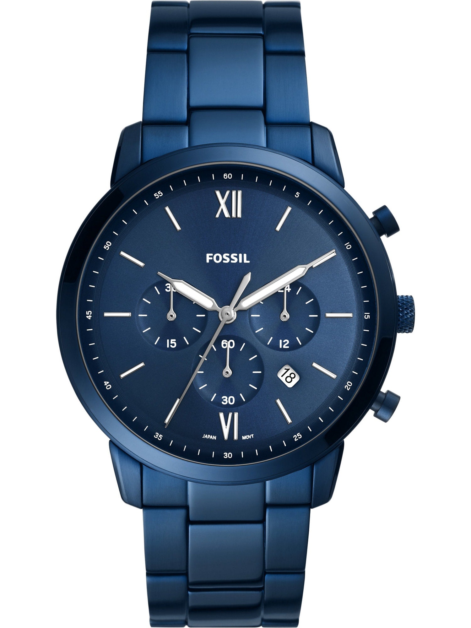 Fossil Neutra Chrono Men’s Chronograph Watch Blue Dial, Stainless Steel Fossil Neutra Chrono Men’s Chronograph Watch Blue Dial, Stainless Steel