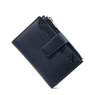 Plain Faux Leather Wallet Blue Plain Faux Leather Wallet Blue