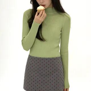 Mock-Neck Long-Sleeve Knit Top Brick Red Mock-Neck Long-Sleeve Knit Top Brick Red