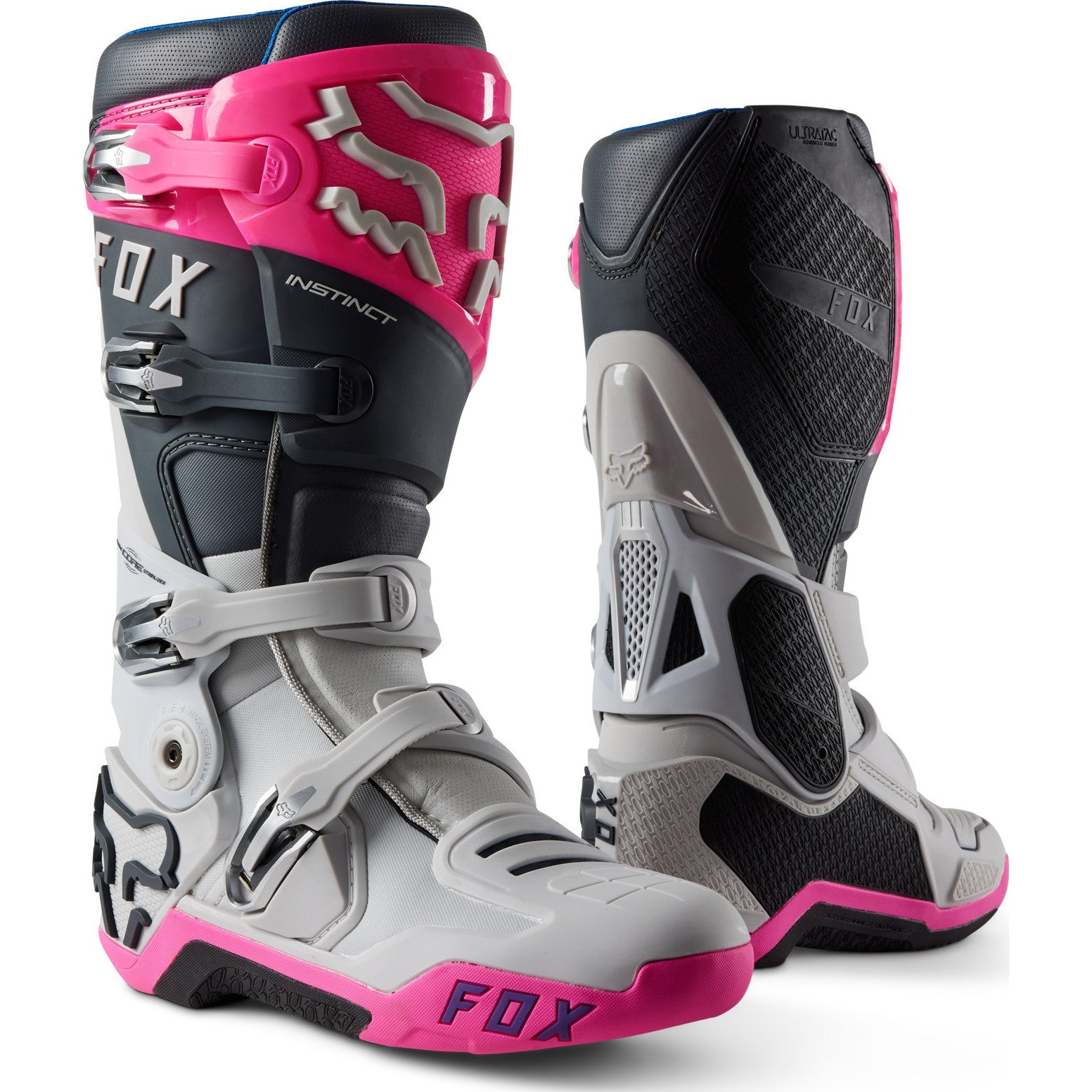 Fox Racing Instinct . Grey Pink Motocross Boots – Grey Pink | Fox Racing Instinct . Grey Pink Motocross Boots – Grey Pink |