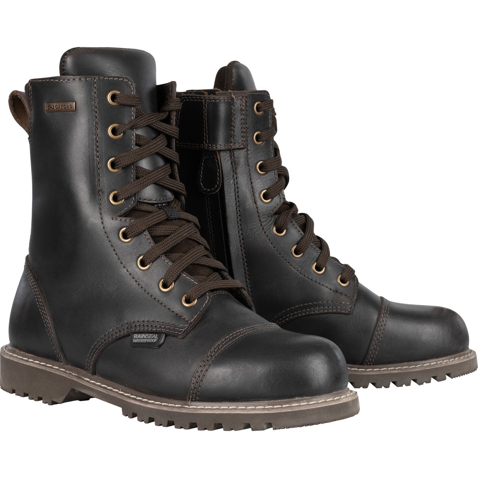 Oxford Radley Ladies Leather Motorcycle Boots – Dark Brown | Oxford Radley Ladies Leather Motorcycle Boots – Dark Brown |