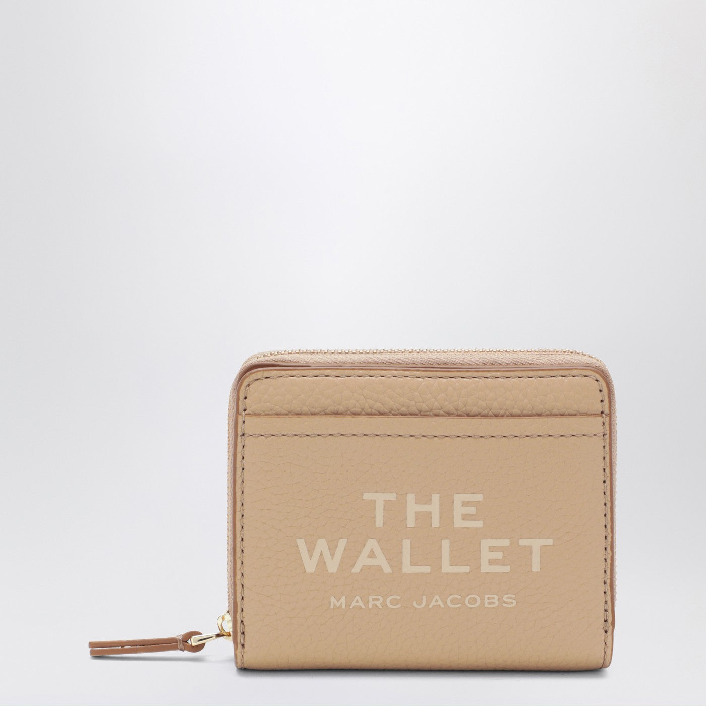 Mini beige full-grain leather wallet Mini beige full-grain leather wallet
