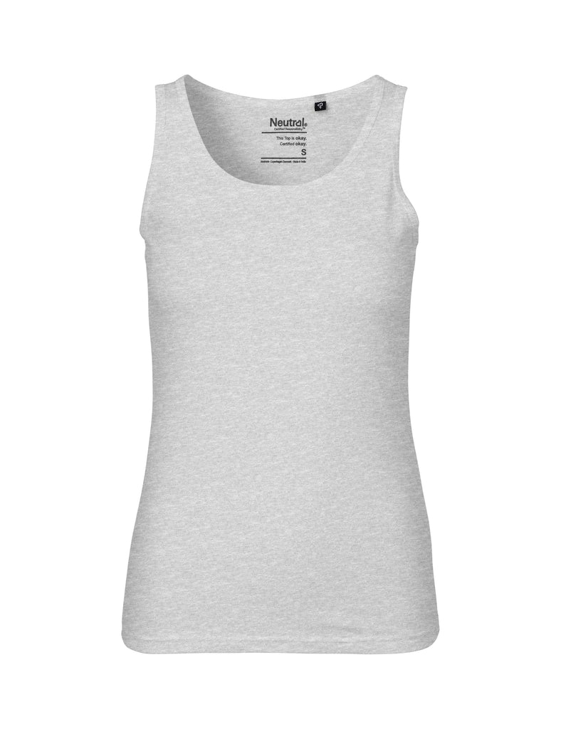 Fairtrade Organic Ladies Tank Top – M Sport Grey Fairtrade Organic Ladies Tank Top – M Sport Grey