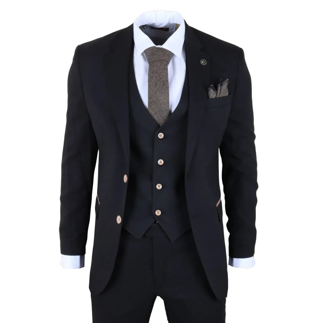 IM – Men’s Black Piece Tailored Fit Suit – ” Jacket ” Trousers IM – Men’s Black Piece Tailored Fit Suit – ” Jacket ” Trousers
