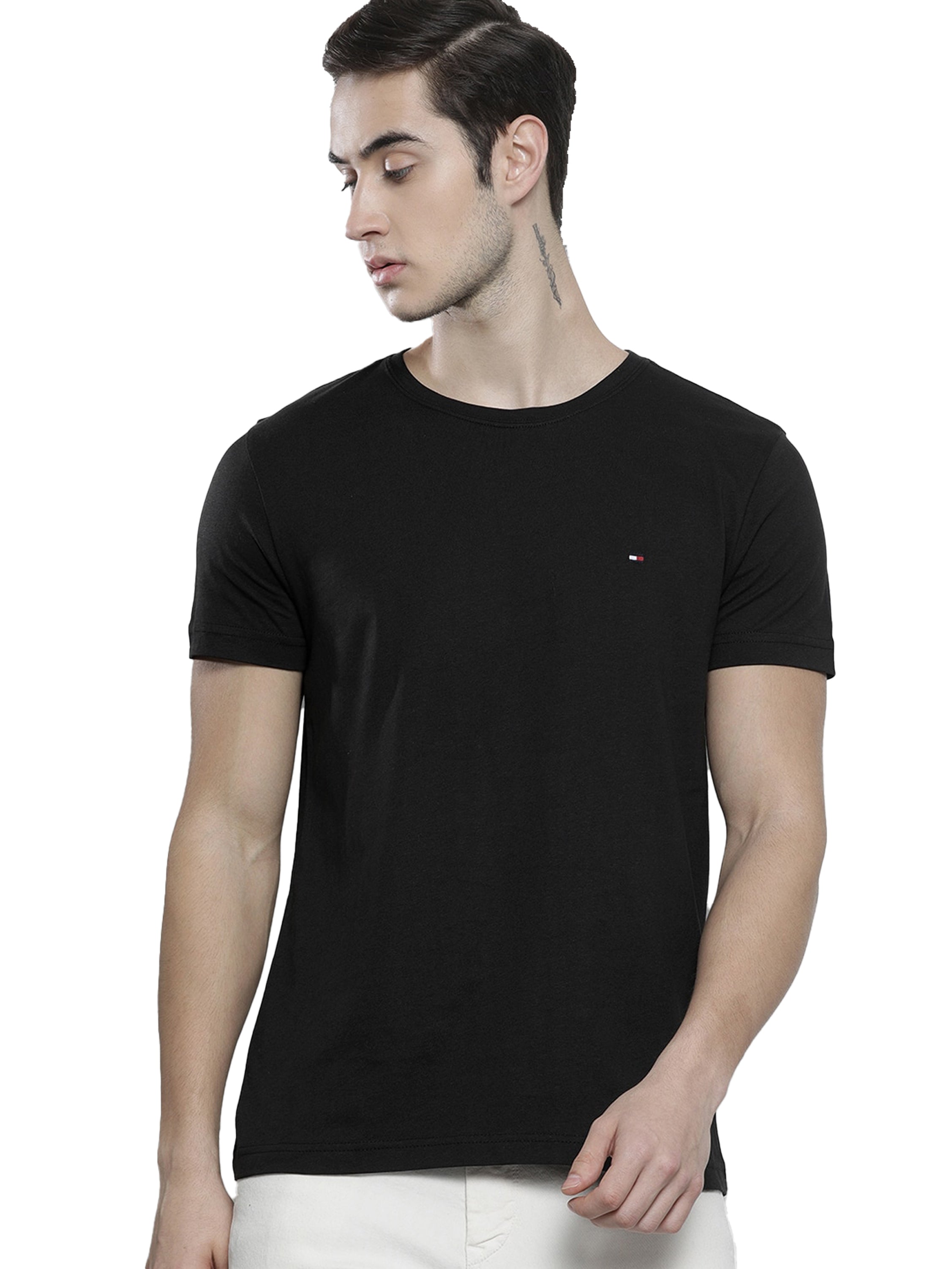 Tommy Hilfiger Mens T Shirt Core Slim Fit Crew Neck T Tommy Hilfiger Mens T Shirt Core Slim Fit Crew Neck T