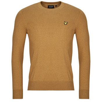 Lyle & Scott Cotton Merino Crew Neck Jumper men’s Sweatshirts in Brown Lyle & Scott Cotton Merino Crew Neck Jumper men’s Sweatshirts in Brown
