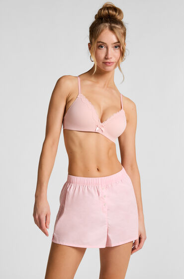 Hunkemöller Cotton Shorts Pink Hunkemöller Cotton Shorts Pink