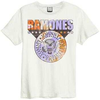 Amplified Clothing Tie Dye Shield men’s T shirt in Multicolour Amplified Clothing Tie Dye Shield men’s T shirt in Multicolour