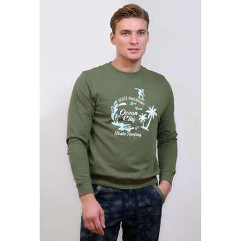 Enorsia Paradise Surf Sweatshirt men’s Sweater in Green Enorsia Paradise Surf Sweatshirt men’s Sweater in Green