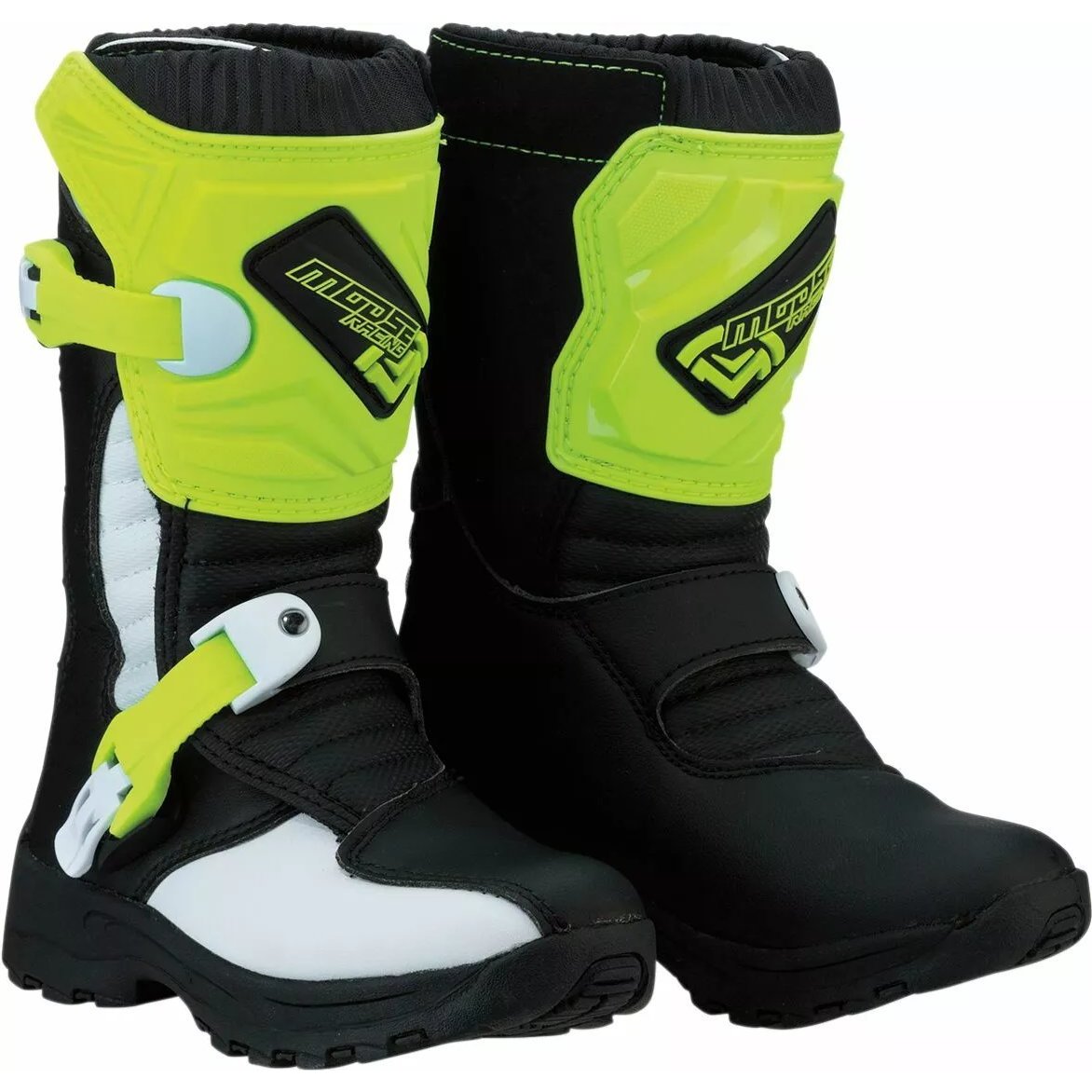 Moose Racing M. Kids Motocross Boots – Black Hi-Viz – . | Moose Racing M. Kids Motocross Boots – Black Hi-Viz – . |