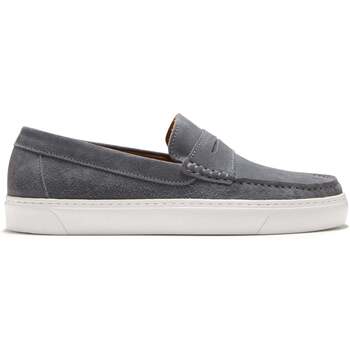 Hugs & Co. Slip-on Sneaker Loafers, slate grey suede men’s Slip-ons Shoes in multicolour