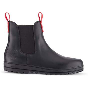 Hugs & Co. Busby Men’s Winter Chelsea Boot, Black Leather men’s Mid Boots in multicolour
