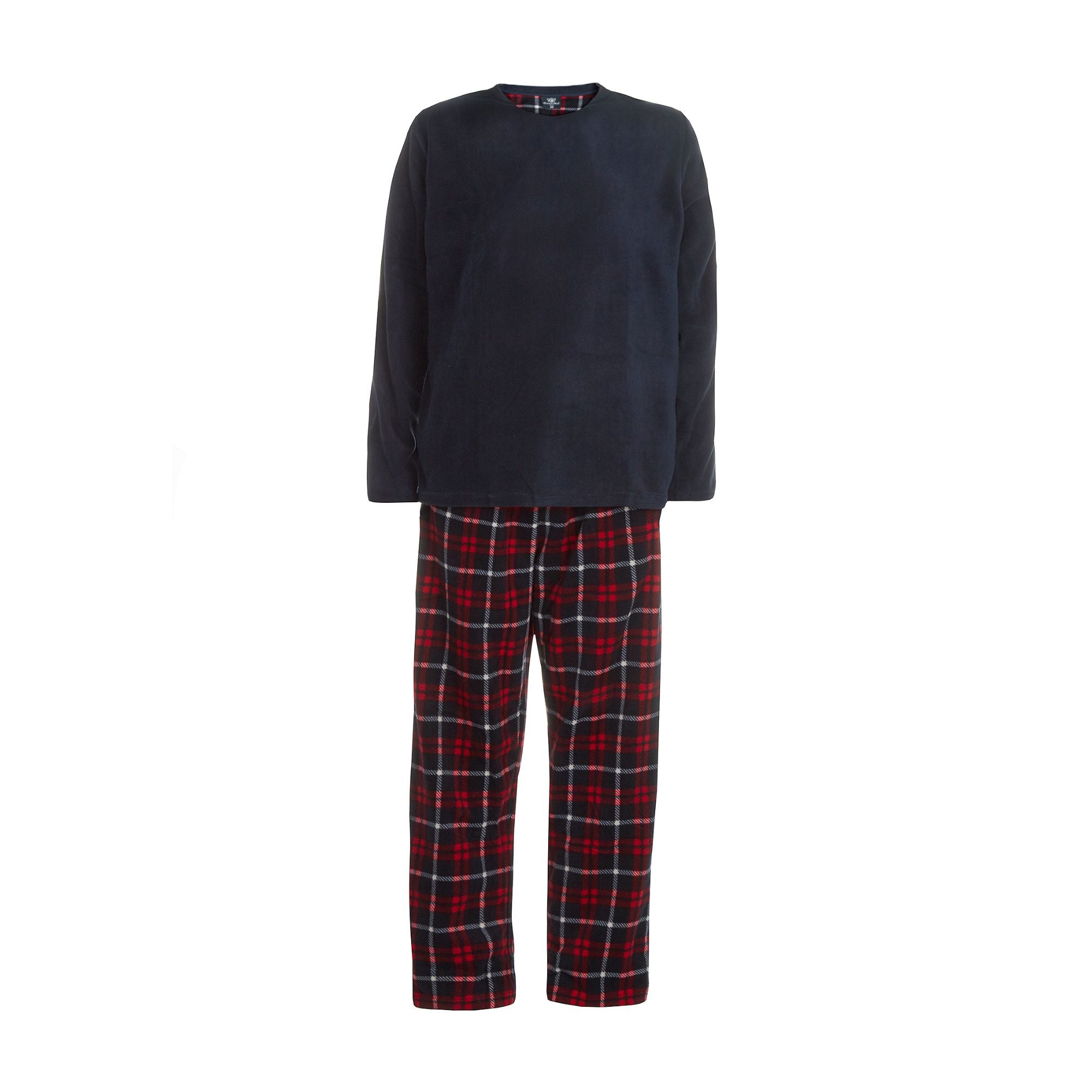 Mens Fleece Long Sleeve Top Pyjamas Sets Mens Fleece Long Sleeve Top Pyjamas Sets
