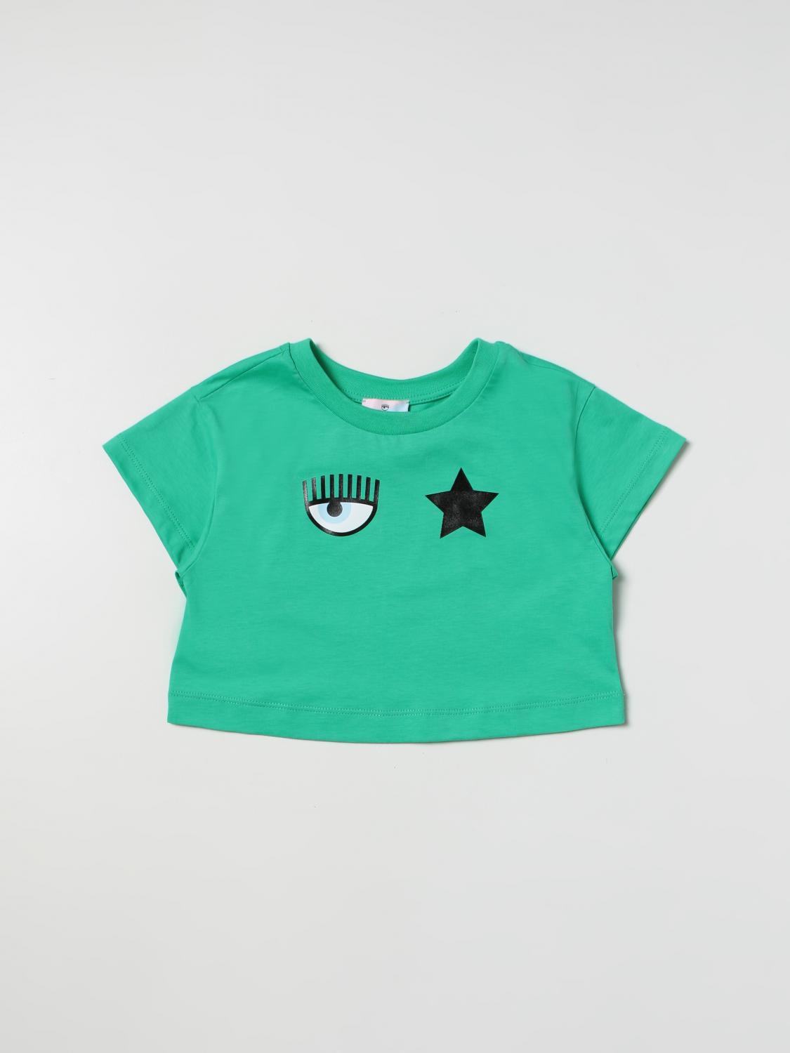 CHIARA FERRAGNI Shirt Kids color Green CHIARA FERRAGNI Shirt Kids color Green
