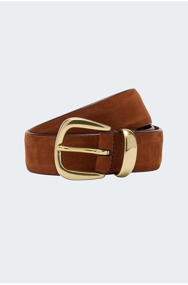 Anderson’s – Nubuck Western Belt in Chestnut Anderson’s – Nubuck Western Belt in Chestnut