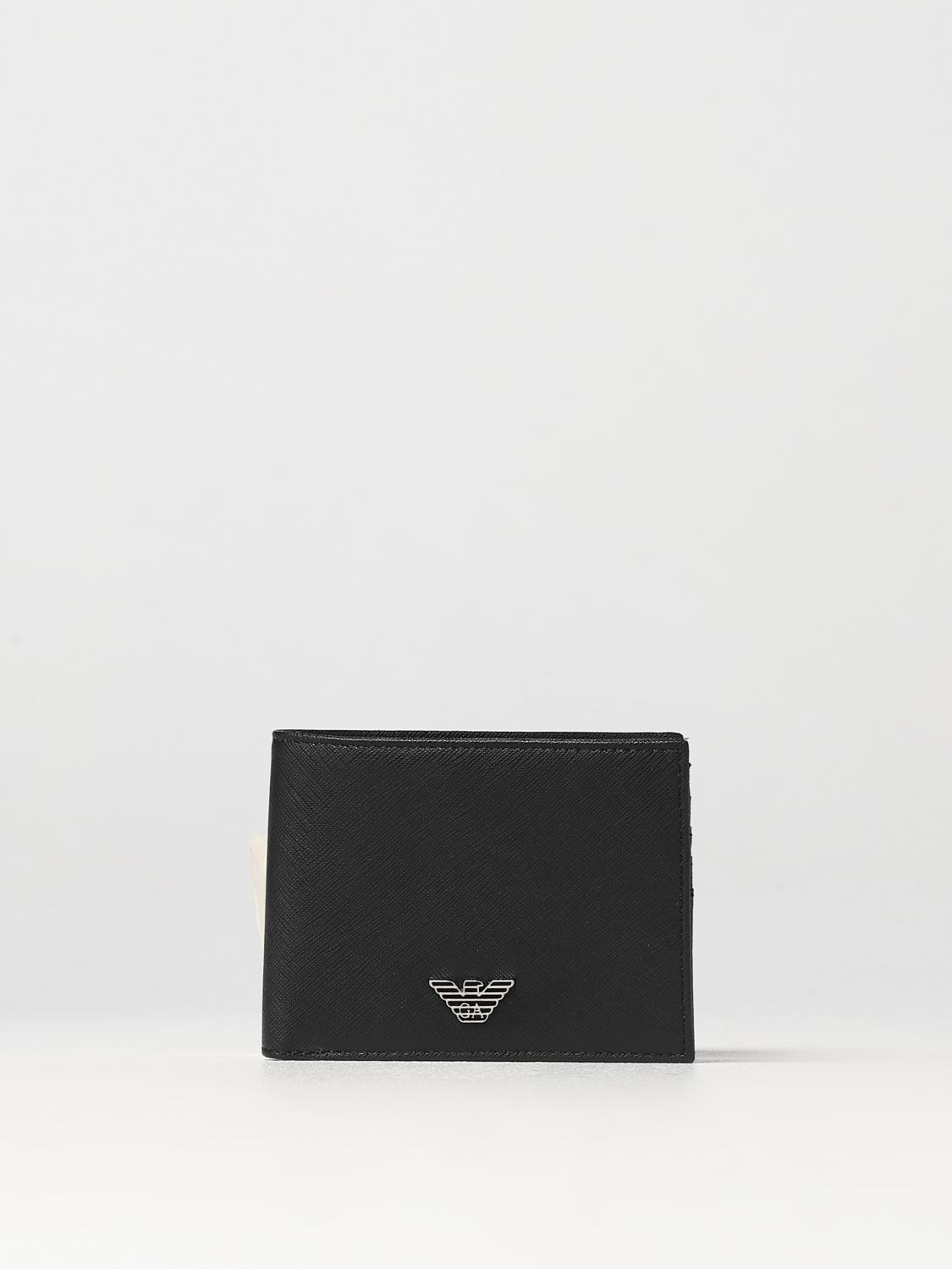 EMPORIO ARMANI wallet in saffiano synthetic leather EMPORIO ARMANI wallet in saffiano synthetic leather