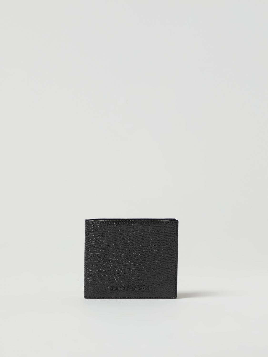 EMPORIO ARMANI wallet in grained leather EMPORIO ARMANI wallet in grained leather