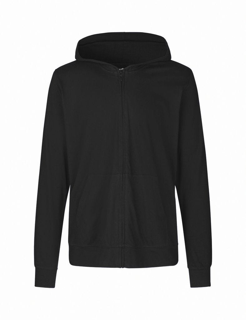 Fairtrade Organic Zipped shirt Hoodie: Unisex – L Black Fairtrade Organic Zipped shirt Hoodie: Unisex – L Black