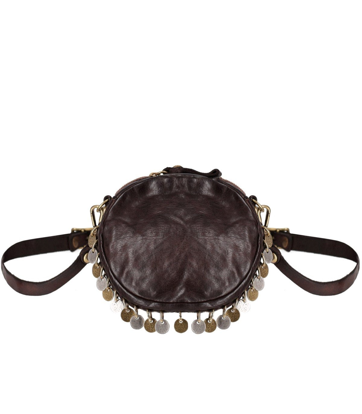 CAMPOMAGGI PRISCILLA DARK BROWN CROSSBODY BAG CAMPOMAGGI PRISCILLA DARK BROWN CROSSBODY BAG