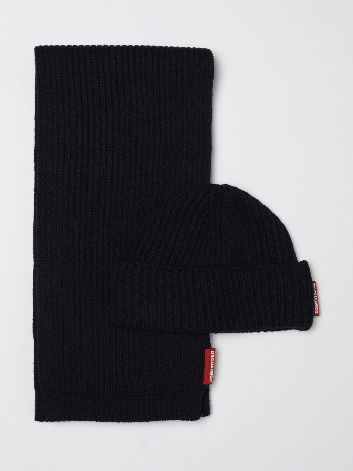 DSQUARED Scarf Men color Navy