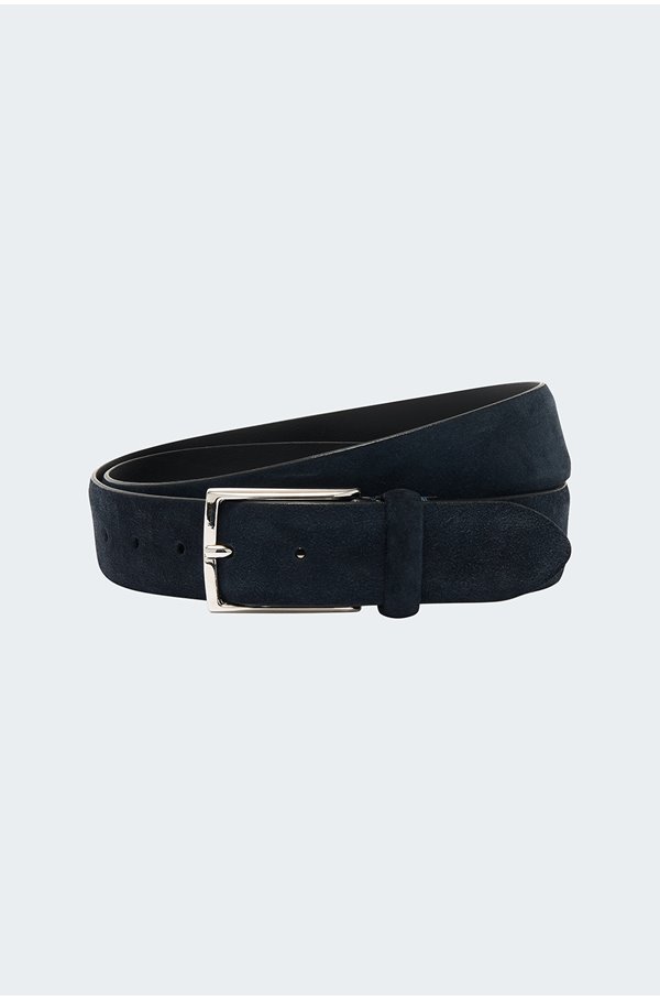Anderson’s – Suede Belt in Navy Anderson’s – Suede Belt in Navy