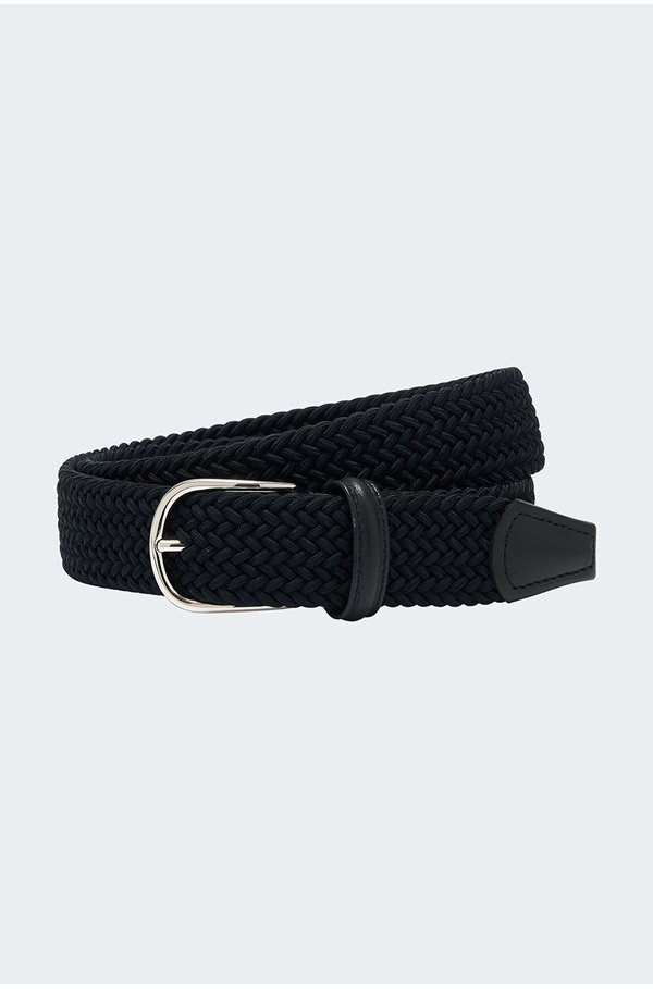 Anderson’s – Elastic Woven Belt in Navy Anderson’s – Elastic Woven Belt in Navy