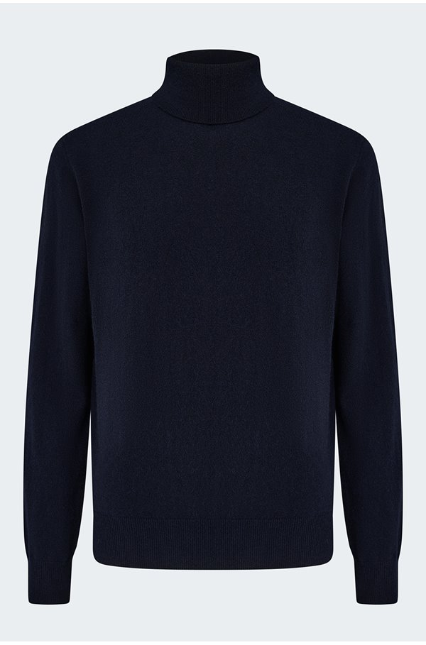 Allude – Turtleneck Sweater in Navy