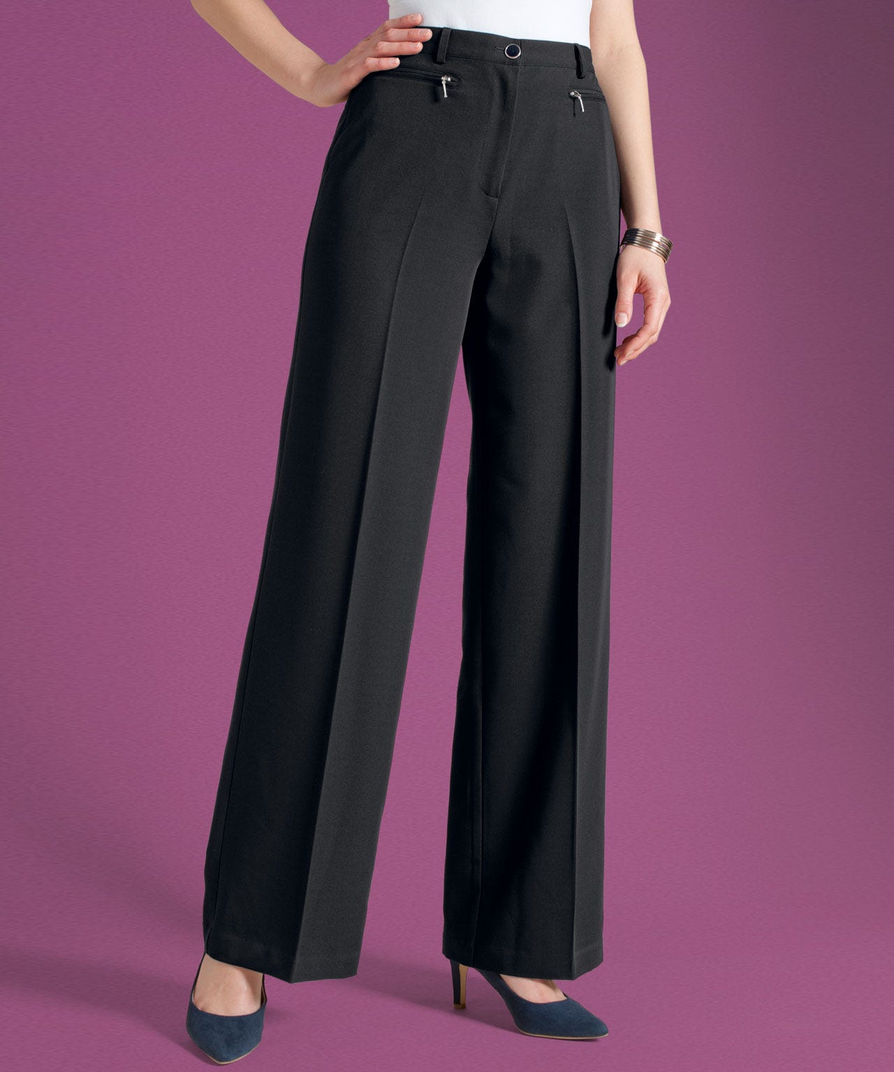 Damart Wide Leg Trousers Damart Wide Leg Trousers