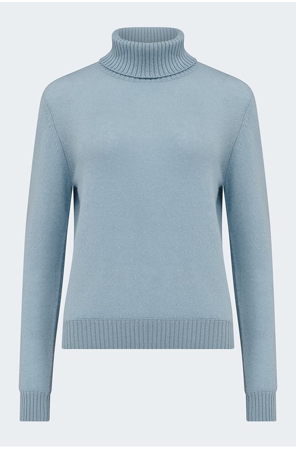 Jumper – Light Roll Collar in Mineral Jumper – Light Roll Collar in Mineral