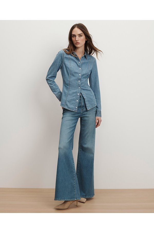 Veronica Beard – Eddie Shirt in Riviera Breeze Veronica Beard – Eddie Shirt in Riviera Breeze