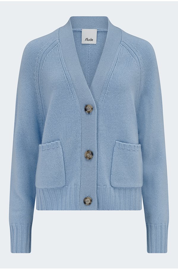 Allude – V Cardigan in Pale Blue Allude – V Cardigan in Pale Blue