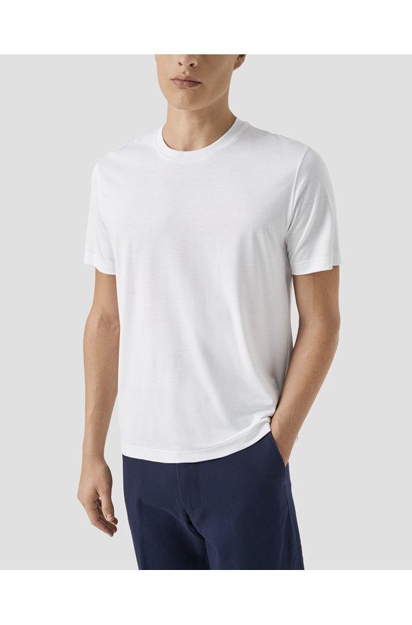 ETON – Cotton Silk Shirt in White ETON – Cotton Silk Shirt in White