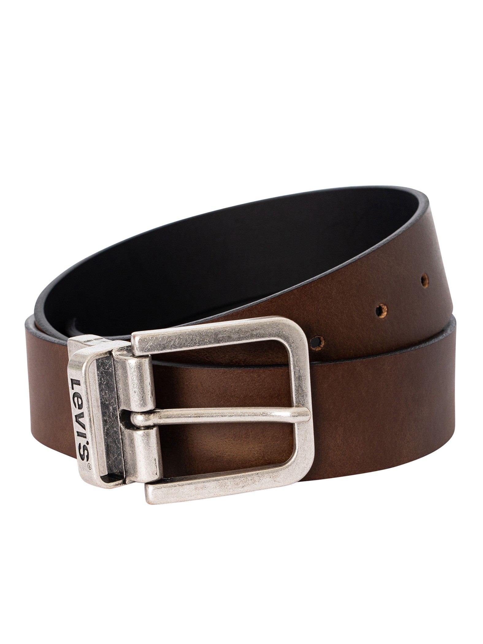 Reversible Metal Buckle Leather Belt Reversible Metal Buckle Leather Belt