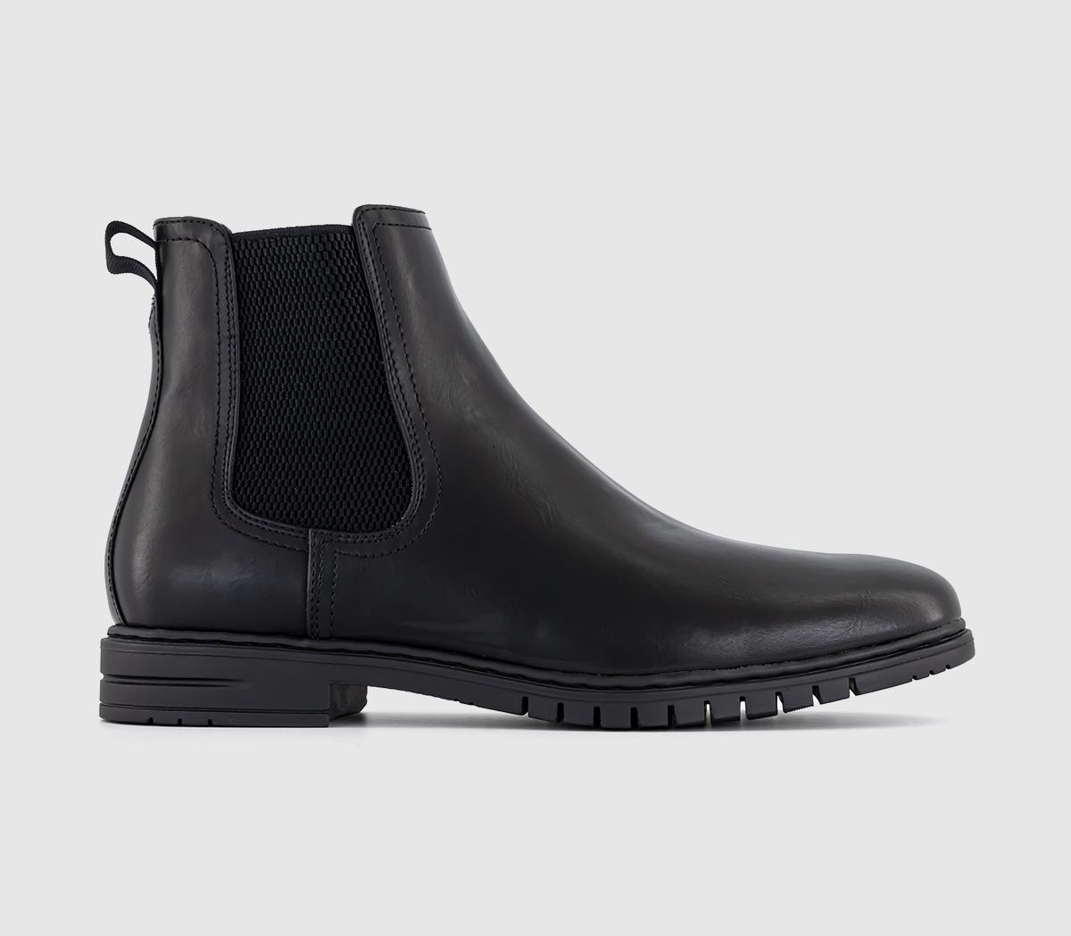 OFFICE Mens Brentford Elastic Detail Chelsea Boots Black OFFICE Mens Brentford Elastic Detail Chelsea Boots Black