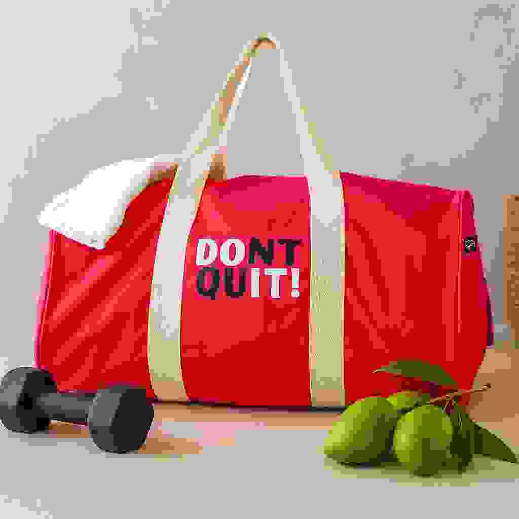 Gym Travel Duffel Bag Cherry Pink Beige Straps Gym Travel Duffel Bag Cherry Pink Beige Straps