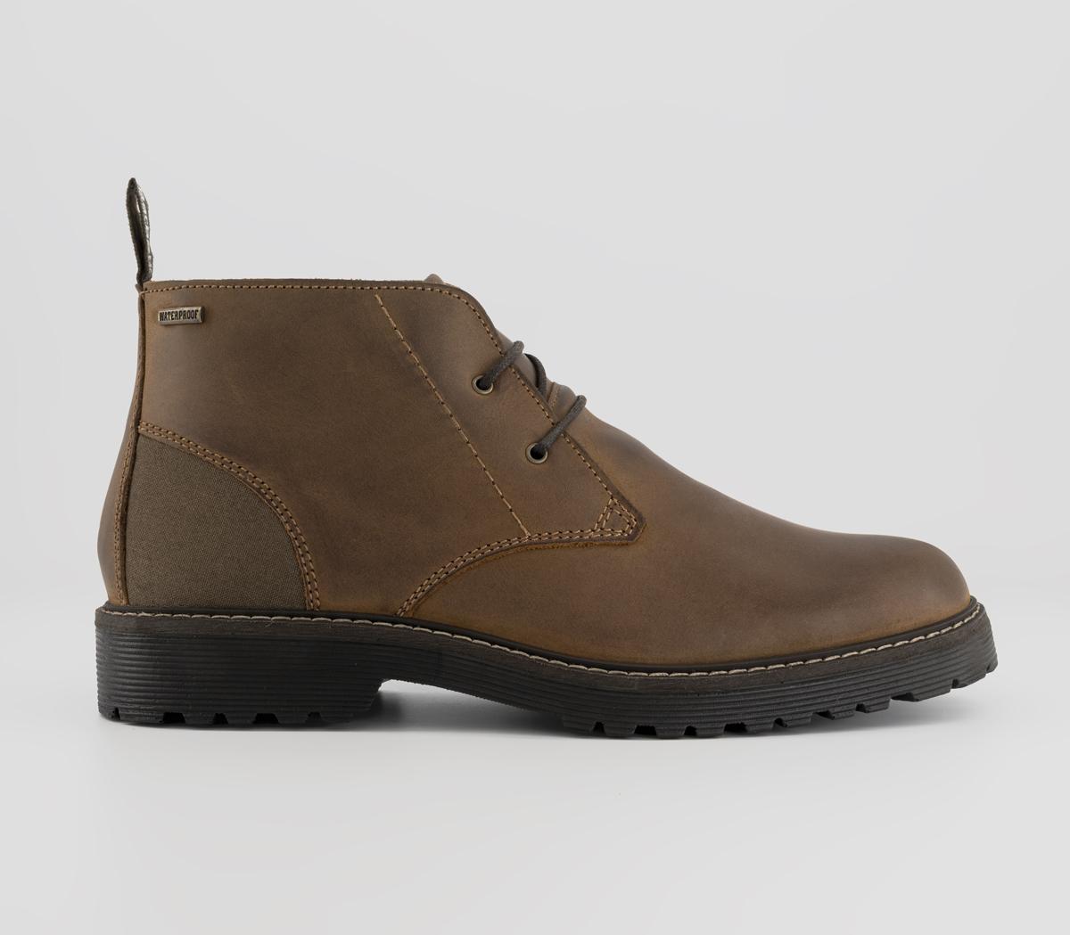 Barbour Mens Maxwell Chukka Boots Teak Brown