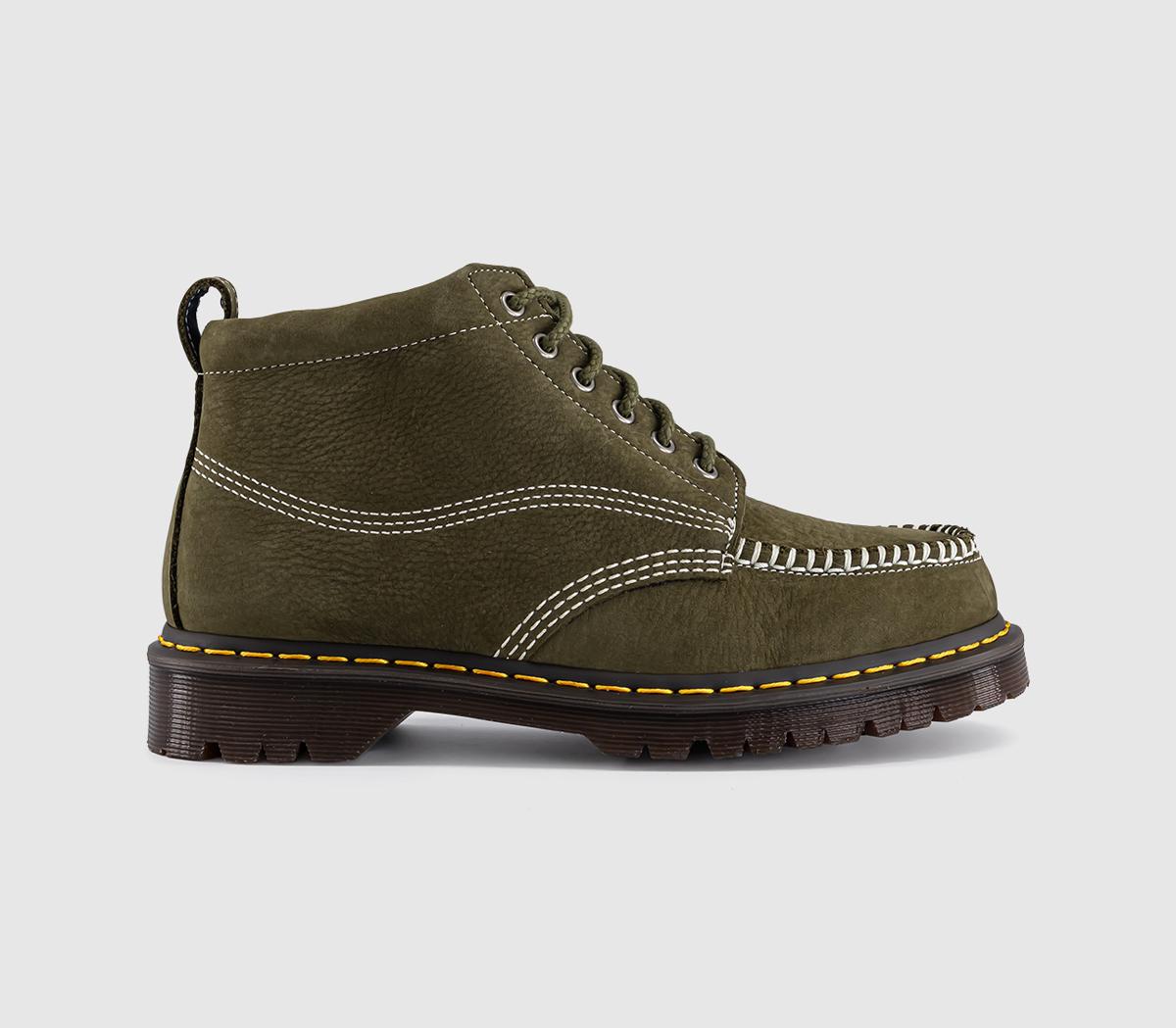 Dr. Martens Mens Lowell Chukka Boots Olive Nubuck Green Dr. Martens Mens Lowell Chukka Boots Olive Nubuck Green