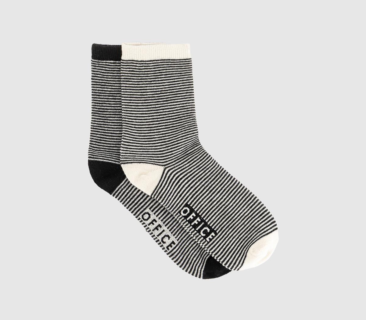 OFFICE Stripey Socks Pack Mixed Multi, SM