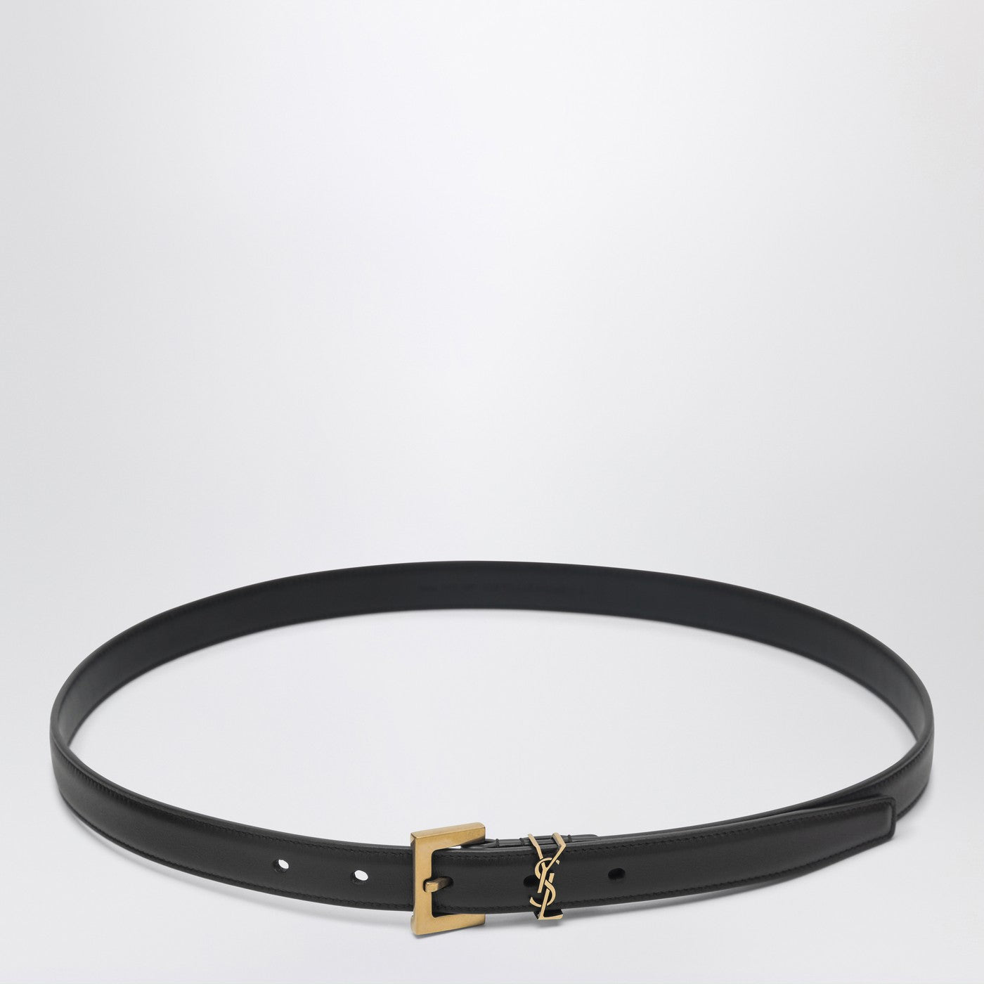 Black Cassandre leather belt Black Cassandre leather belt