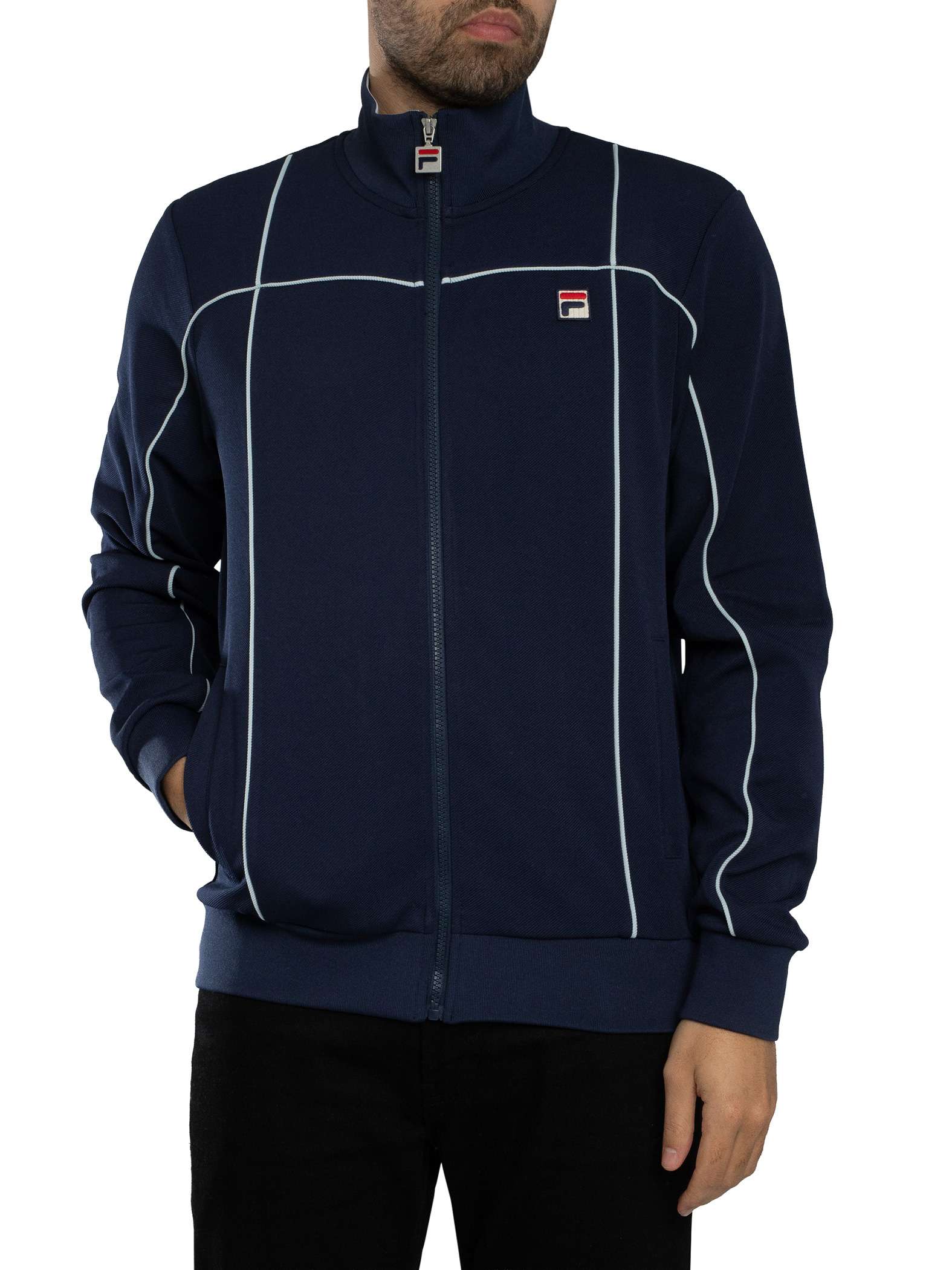 Armando Contrasting Piping Track Jacket Armando Contrasting Piping Track Jacket