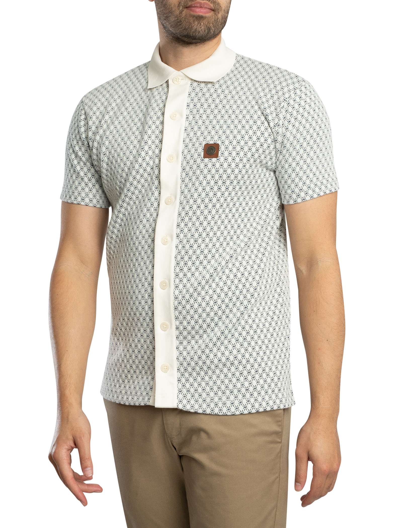 Diamond Jacquard Polo Shirt Diamond Jacquard Polo Shirt