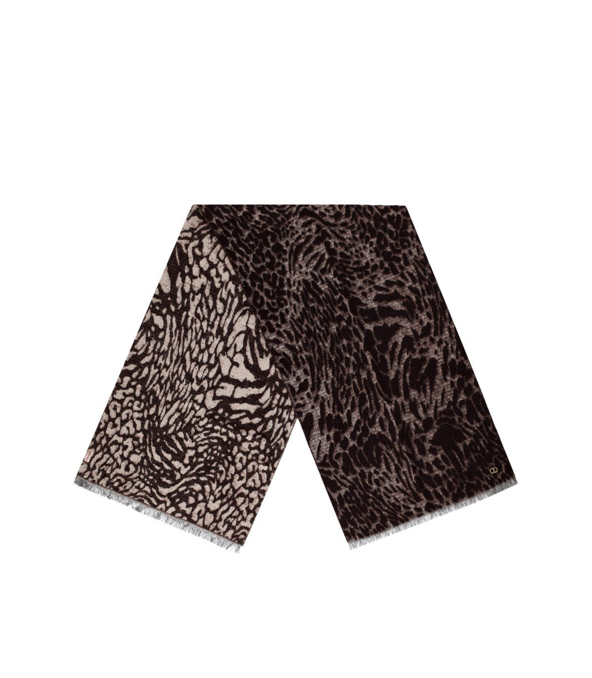 TWINSET BURGUNDY SCARF WITH ANIMAL PRINT TWINSET BURGUNDY SCARF WITH ANIMAL PRINT