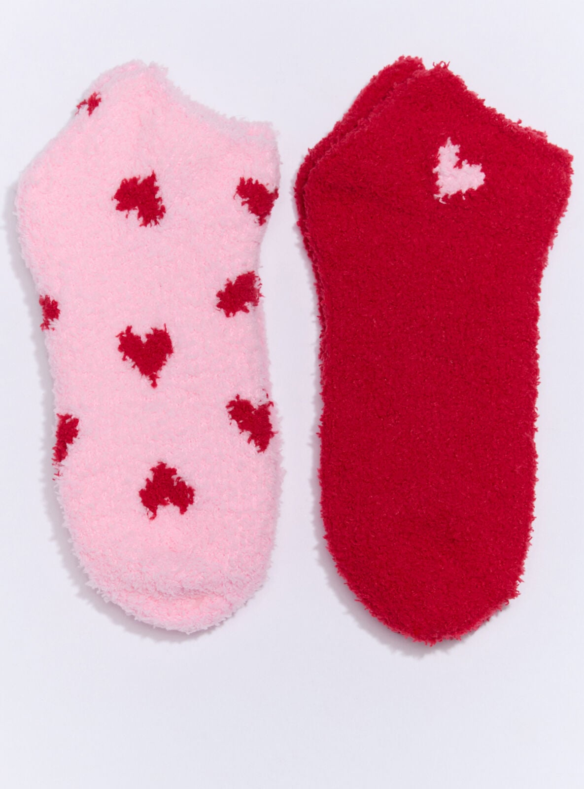 Boux Avenue pack heart trainer socks – Red Mix