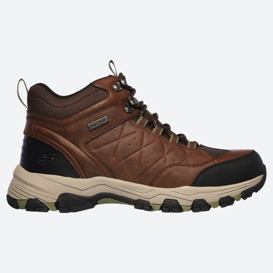 Men’s Relaxed Fit Skechers Selmen Telago Hiking Boots, Brown E Men’s Relaxed Fit Skechers Selmen Telago Hiking Boots, Brown E