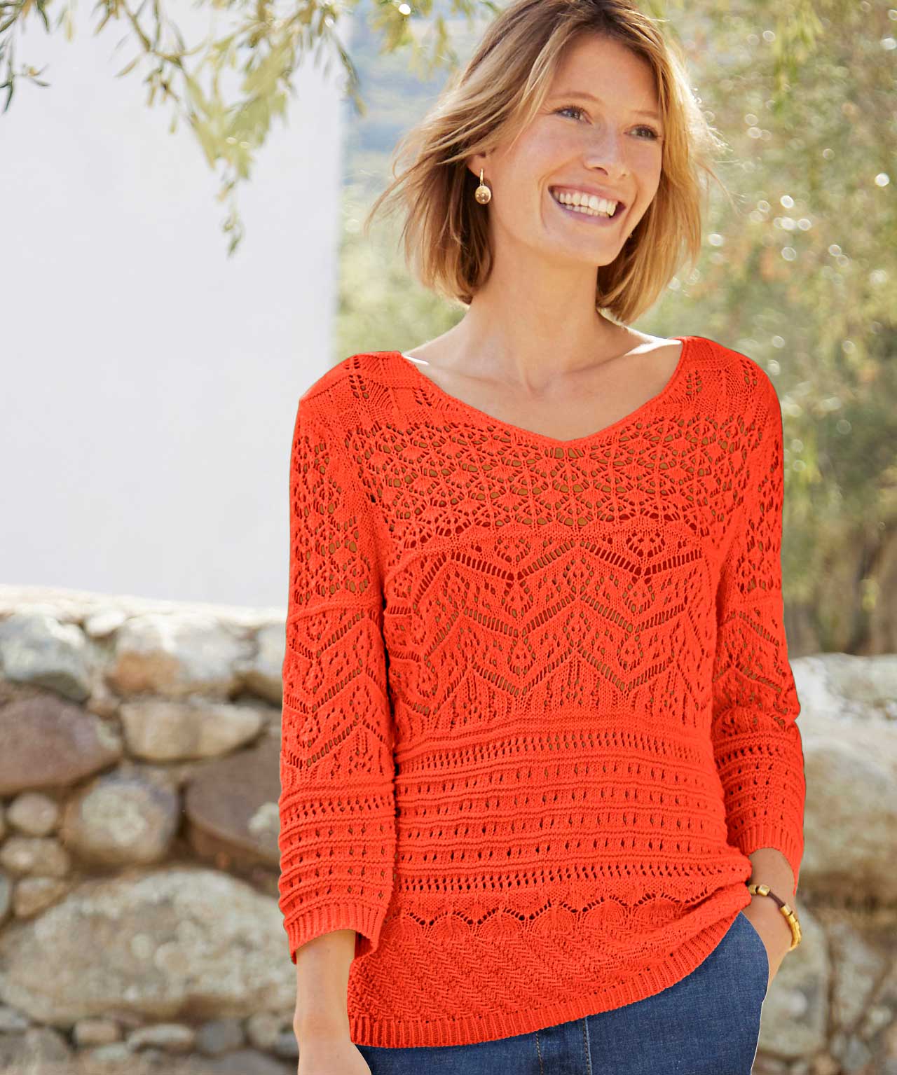 Damart Pointelle Jumper Damart Pointelle Jumper